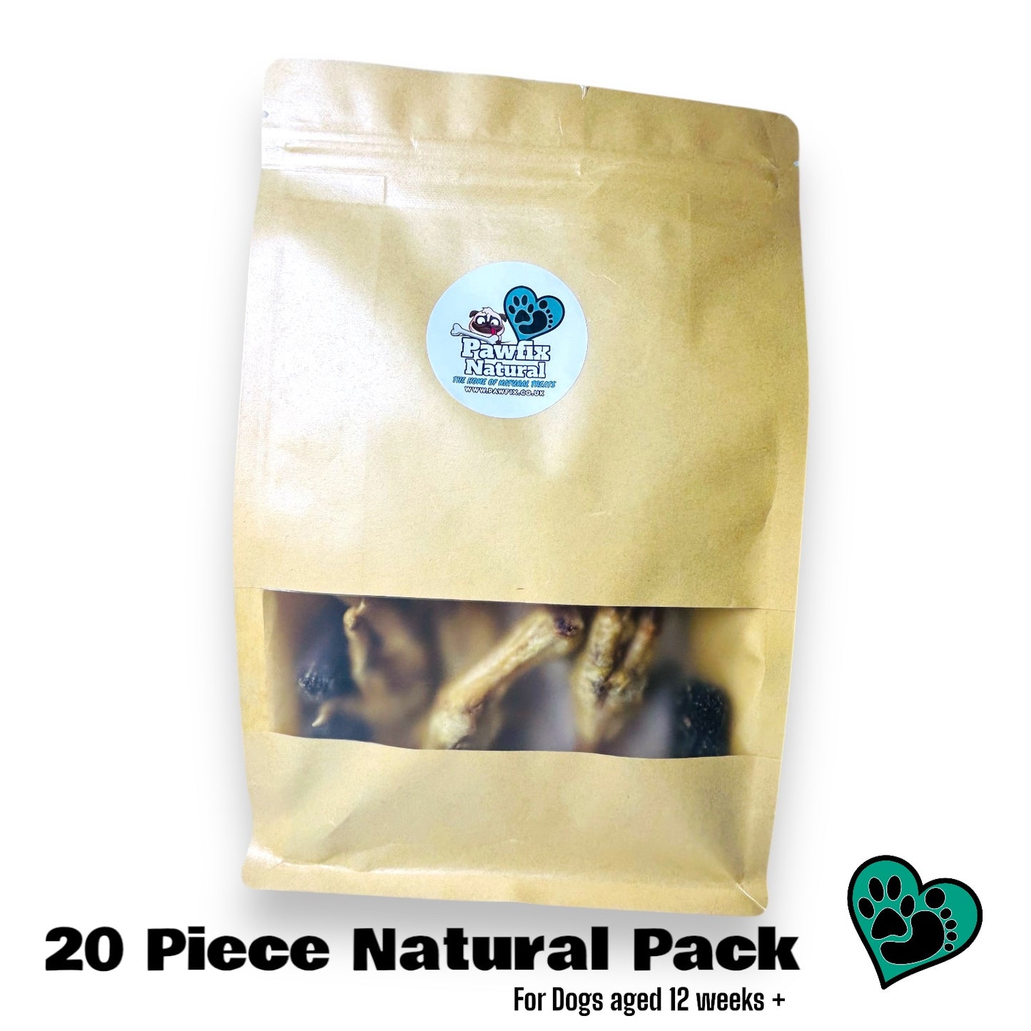 20 Piece Natural Pack for Dogs 12 weeks +