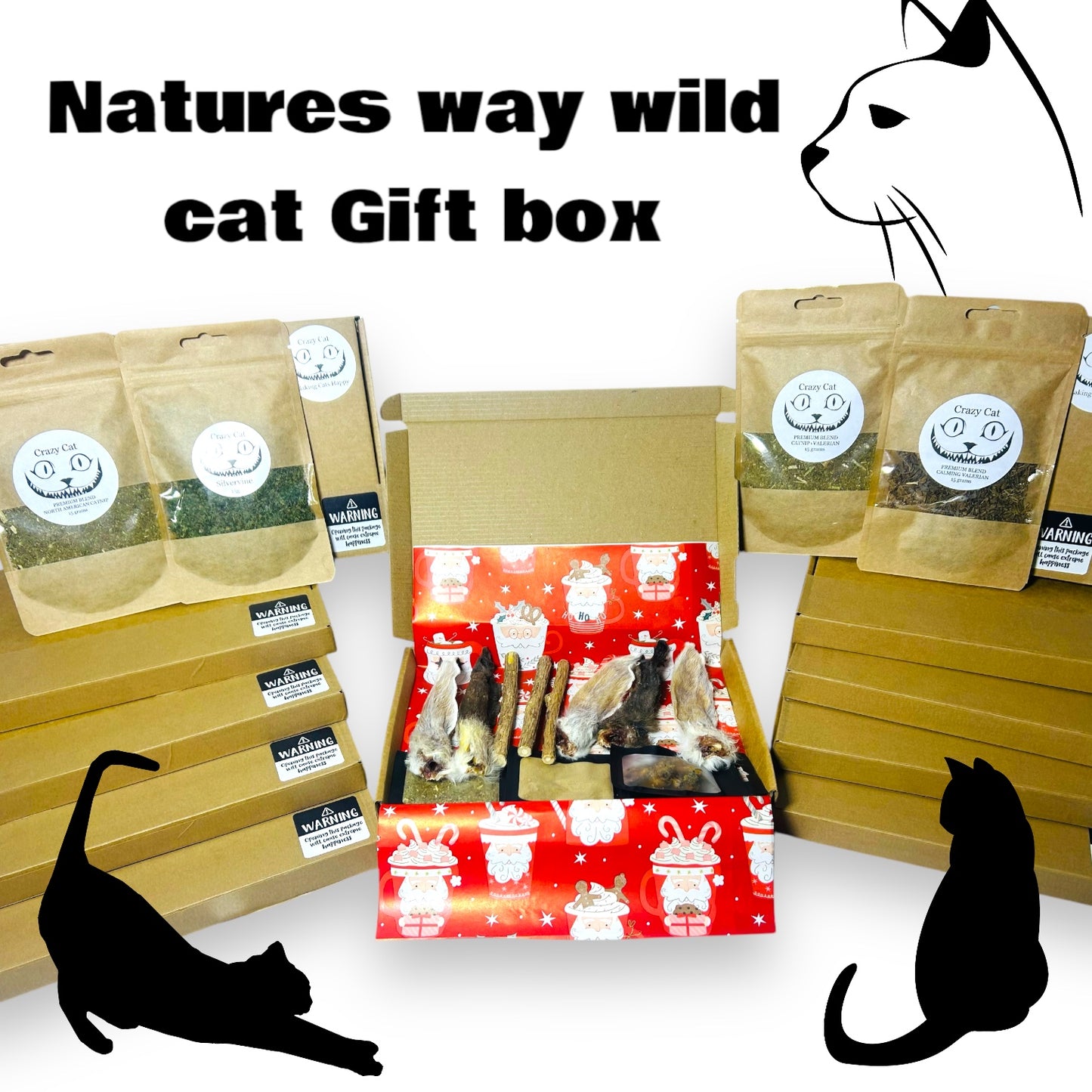 Natures way wild Cat Gift Box & Crazy Cat Selection