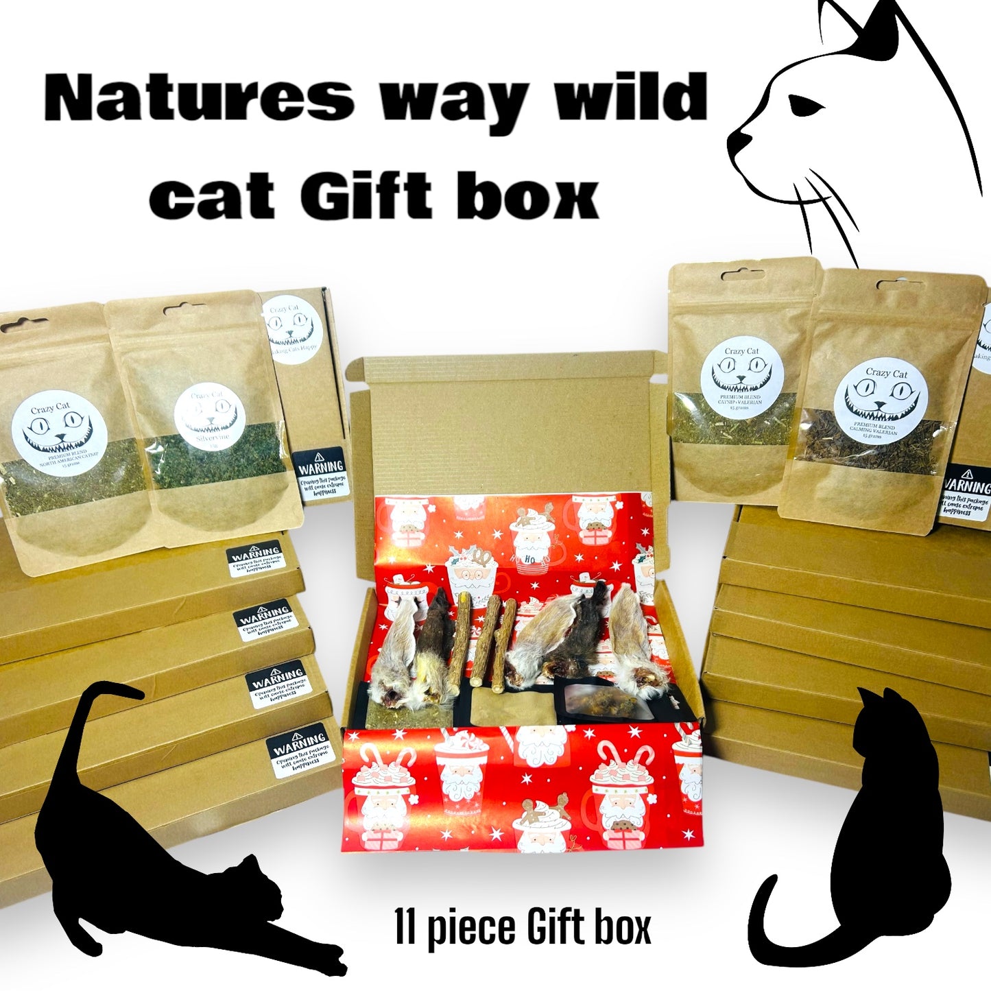 Natures way wild Cat Gift Box & Crazy Cat Selection