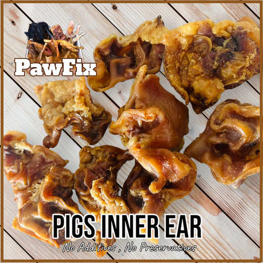 Natural : Pigs inner Ear ( Porky Bites )