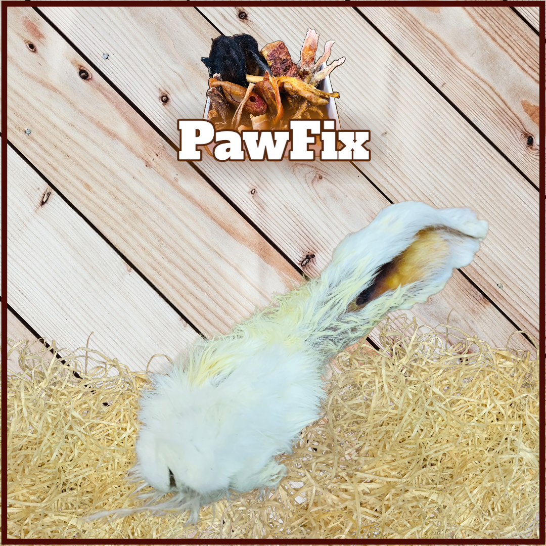 100% Natural Hairy Rabbit Ear