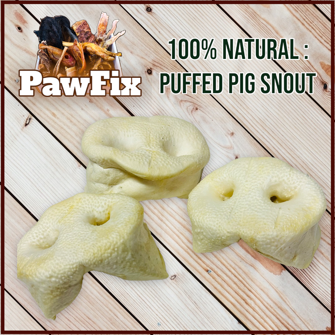 100% Natural Puffed Pig Snouts