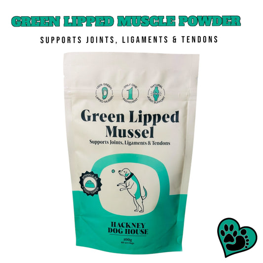Hackney Dog House Supplements - Green Lipped Muscle powder , Goats milk Powder , Plaque Powder .
