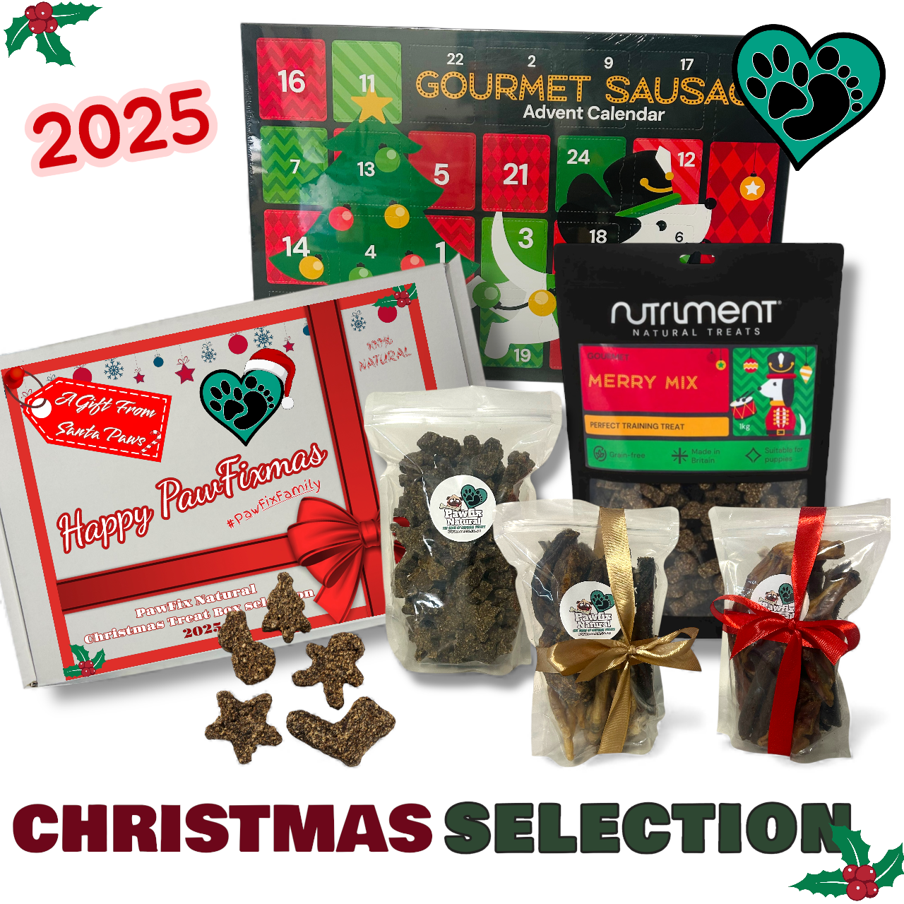 PawFix Christmas Selection - Treat boxes, Advent Calendar, Stocking Fillers