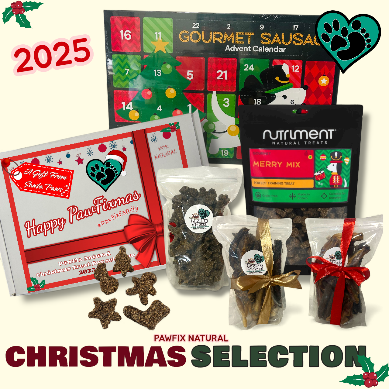 PawFix Christmas Selection - Treat boxes, Advent Calendar, Stocking Fillers
