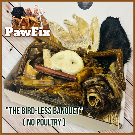 "The Birdless Banquet" Natural Treat box