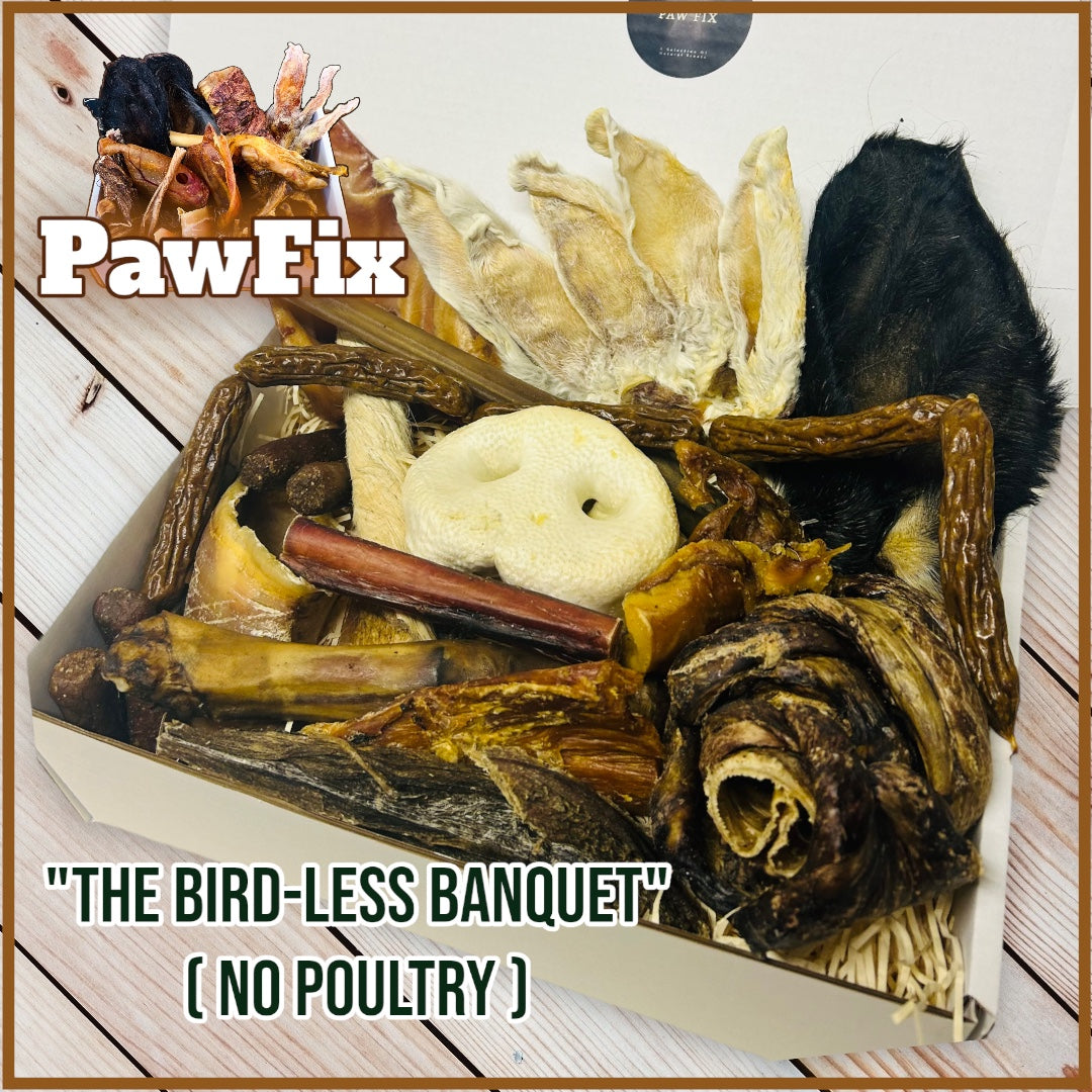 "The Birdless Banquet" Natural Treat box