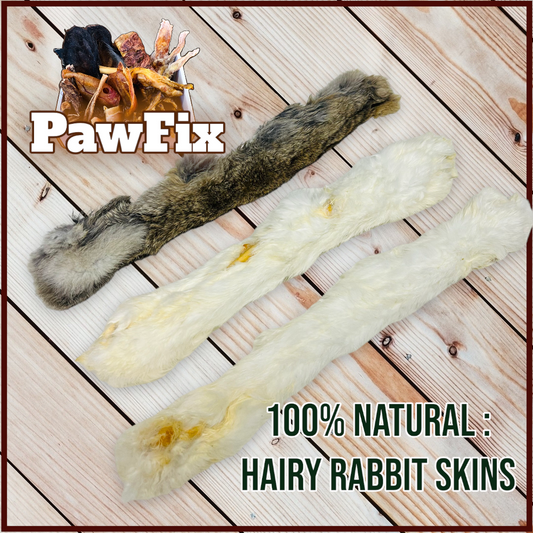 100% Hairy Rabbit Skins
