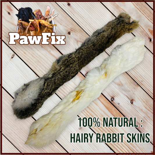100% Hairy Rabbit Skins