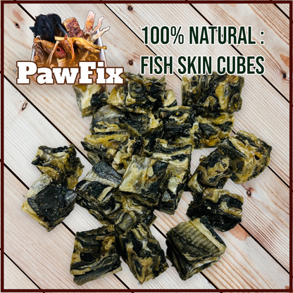 100% Natural Fish Skin Cubes