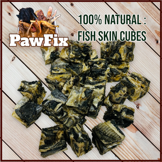 100% Natural Fish Skin Cubes